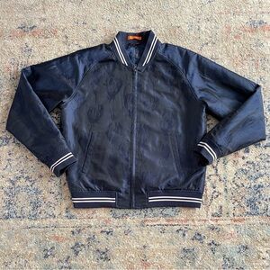 Flocked Varsity Jacket